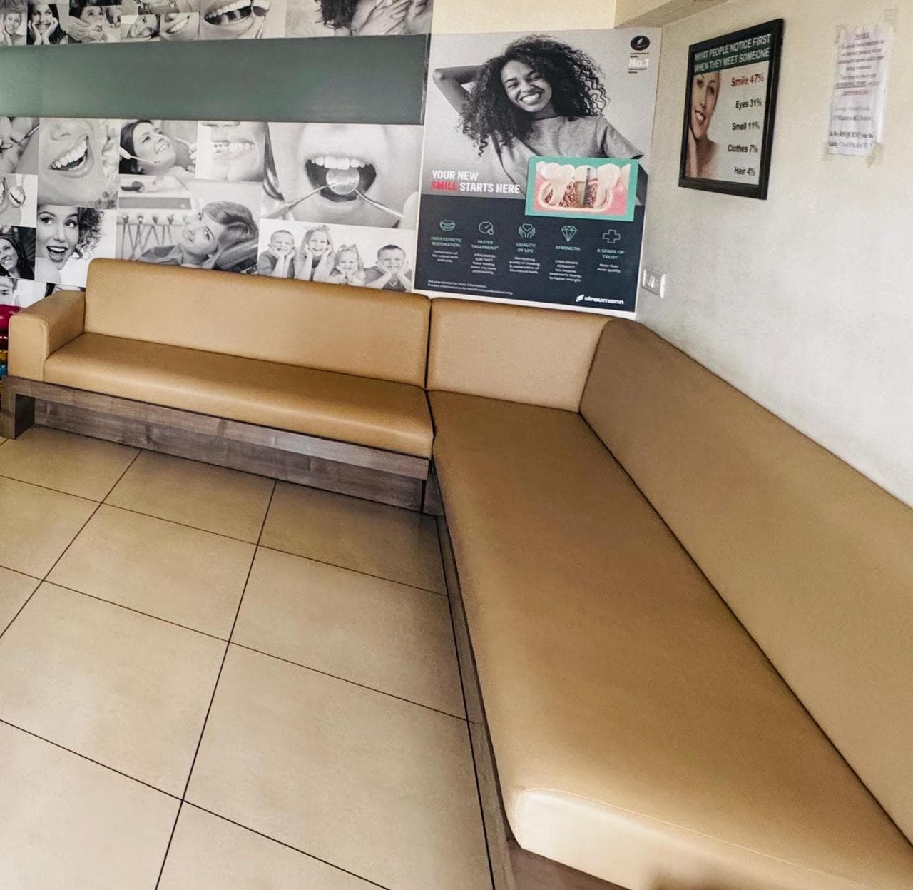 Welcoming reception and waiting area